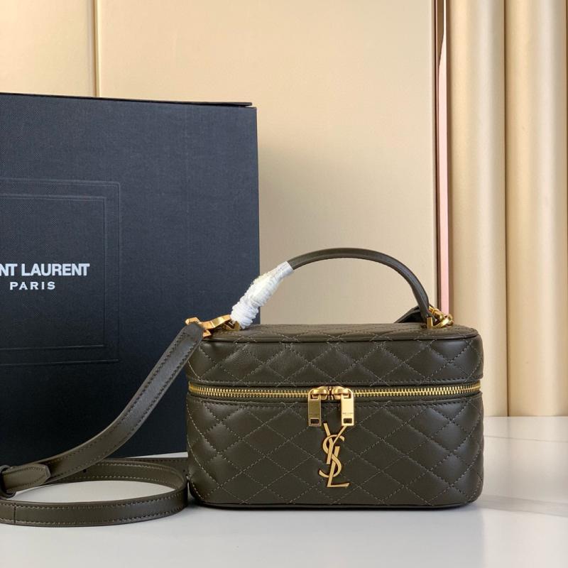 Saint Laurent Lambskin Gaby Vanity Bag 7667311 Green