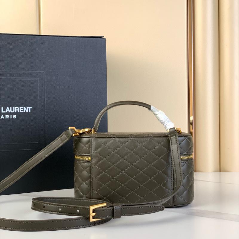 Saint Laurent Lambskin Gaby Vanity Bag 7667311 Green