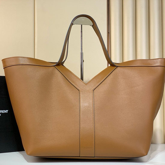 Saint Laurent Large Y Tote Brown 817602