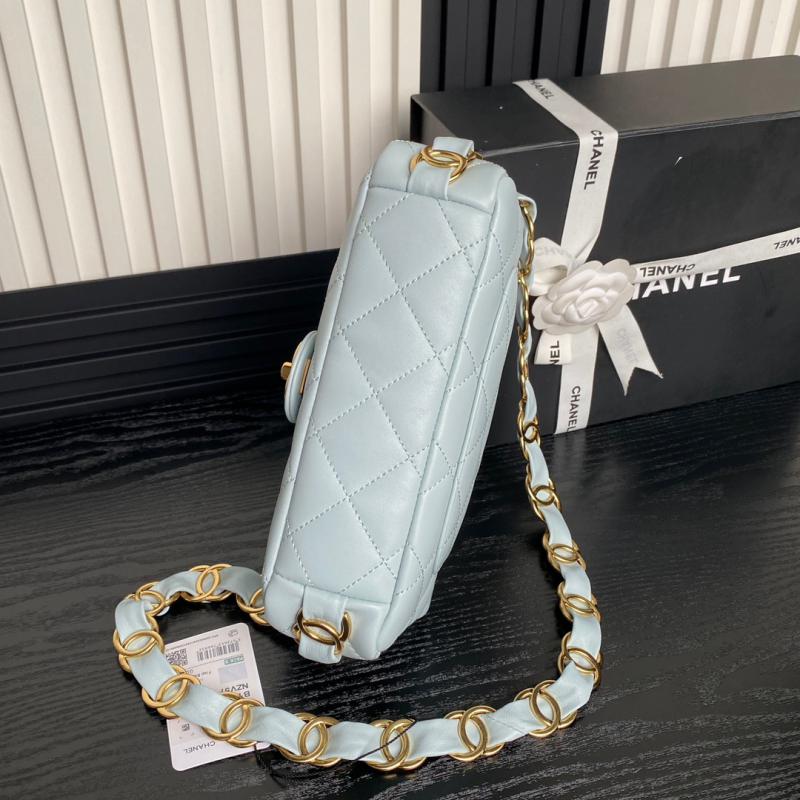 Small Chanel Lambskin Flap Bag AS5167 Light Blue