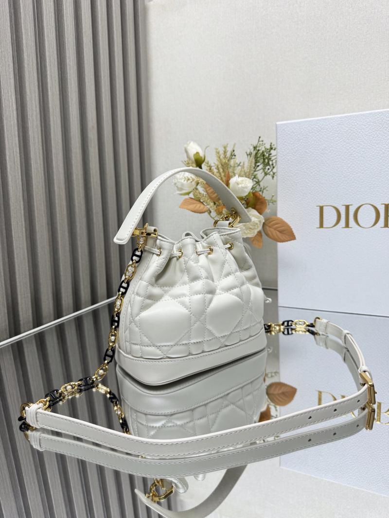 Small Dior Jolie Bucket Bag M2780 White