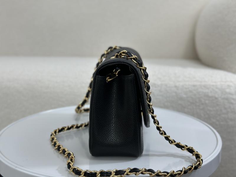 Vintage Chanel Calfskin Flap Bag Black A2221