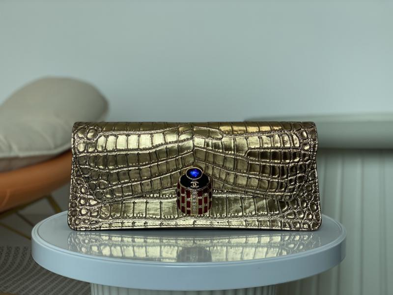 Vintage Chanel Clutch Bag AS6603 Gold