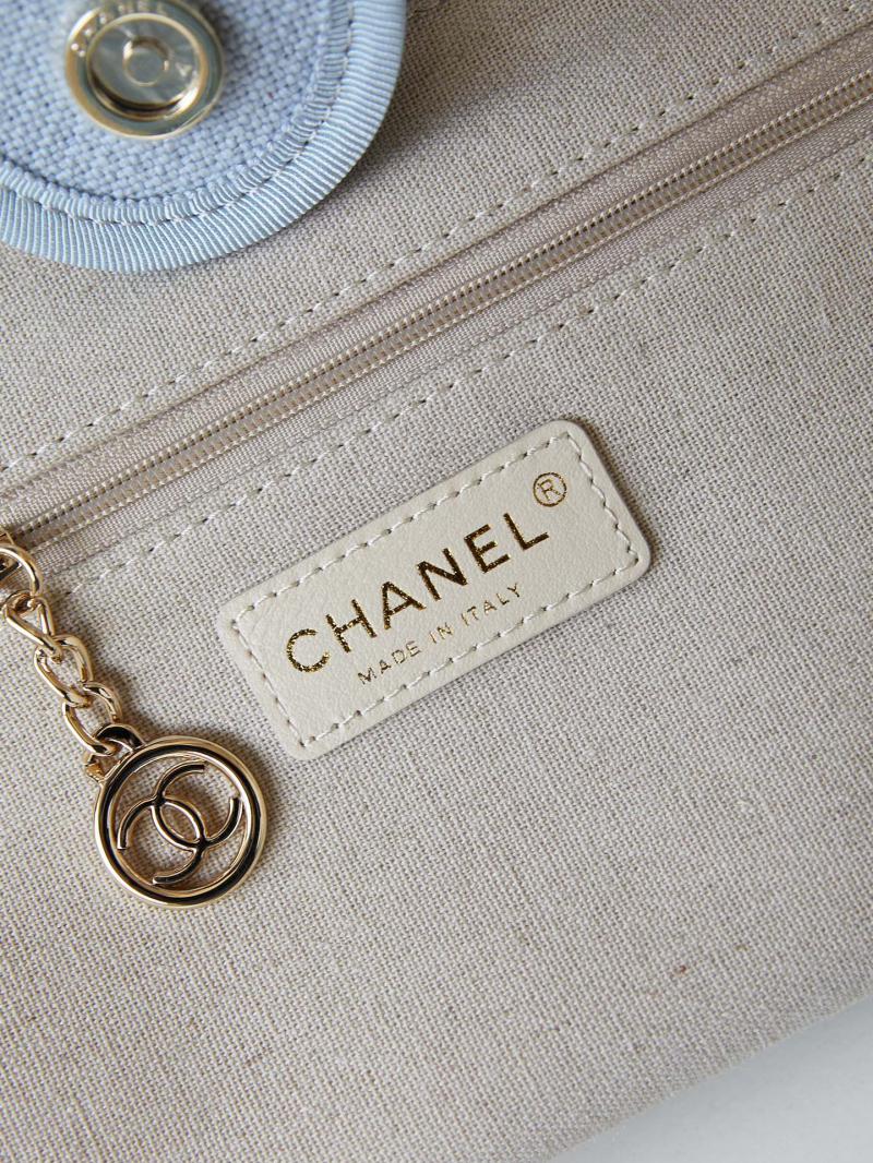 Chanel Deauville Small Shopping Tote Bag AS3257 Blue