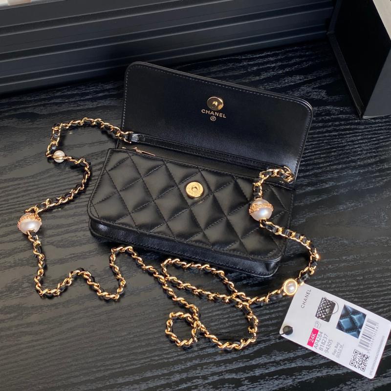 Chanel Flap Phone Holder with Chain AP4284