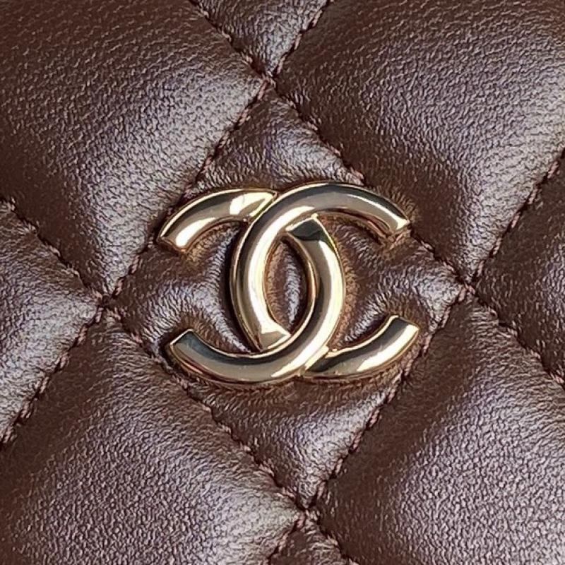 Chanel Lambskin Box Bag AS5168 Burgundy