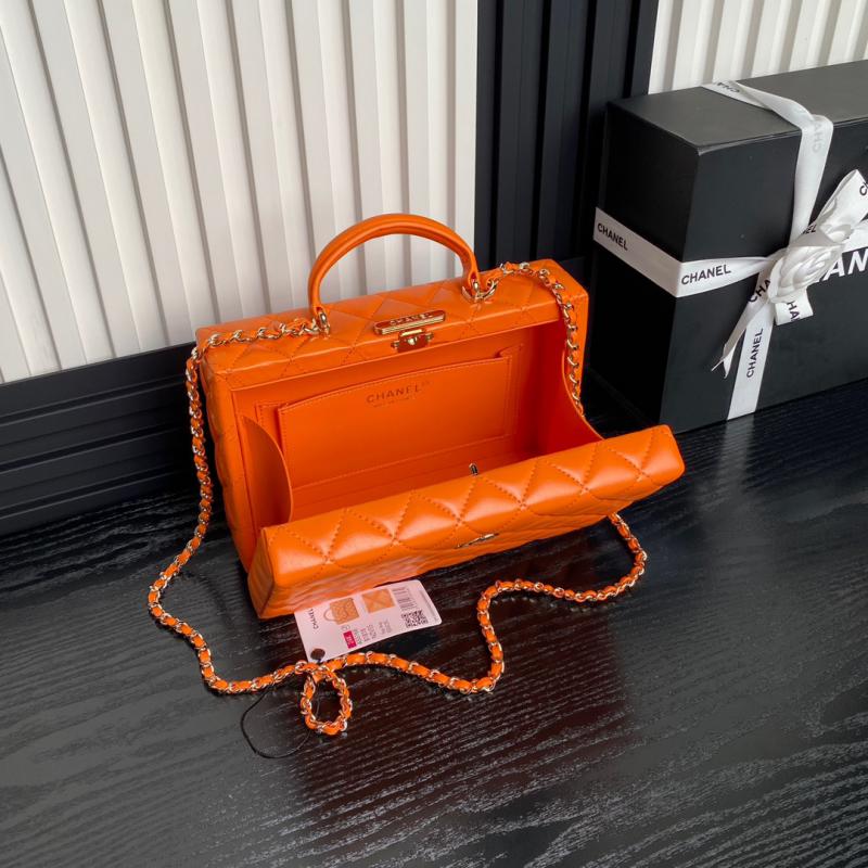 Chanel Lambskin Box Bag AS5168 Orange