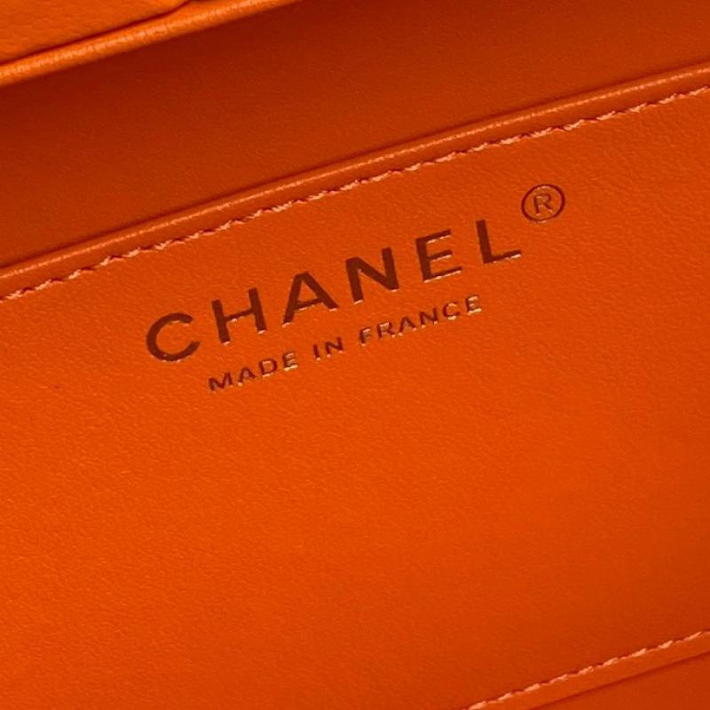 Chanel Lambskin Box Bag AS5168 Orange