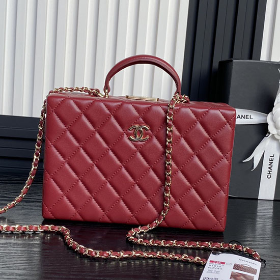 Chanel Lambskin Box Bag AS5168 Red