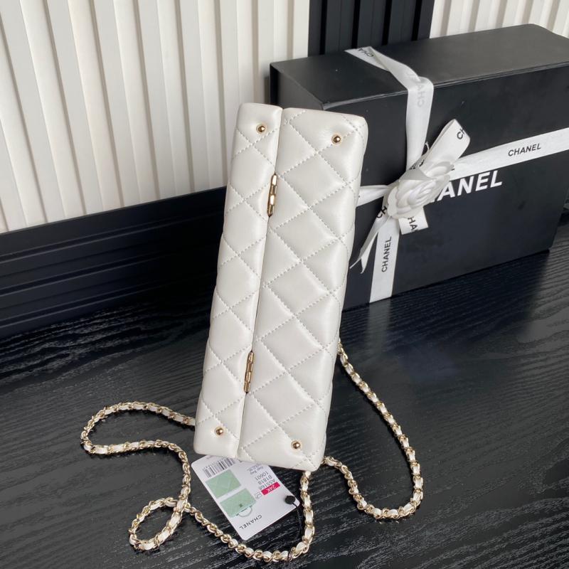 Chanel Lambskin Box Bag AS5168 White