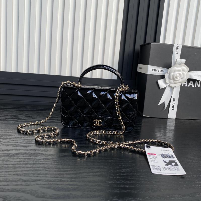 Chanel Patent Leather Mini Flap Bag AP3226 Black