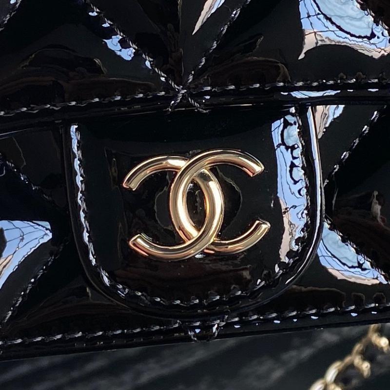 Chanel Patent Leather Mini Flap Bag AP3226 Black