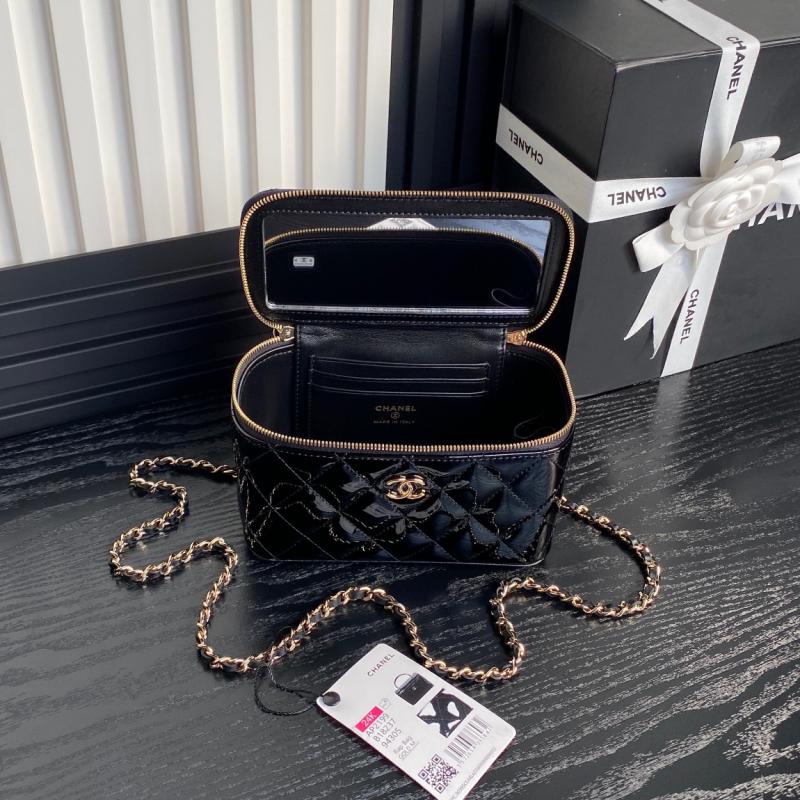 Chanel Patent Leather Vanity Case AP2199 Black