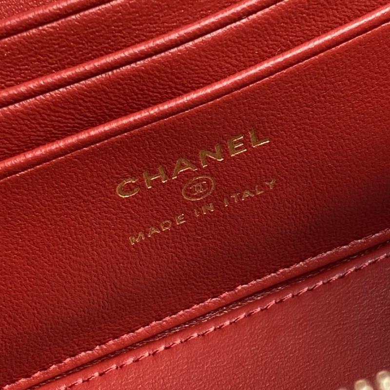 Chanel Patent Leather Vanity Case AP2199 Red