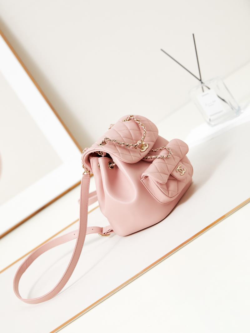 Chanel Small Duma Drawstring Backpack AS2908 Pink