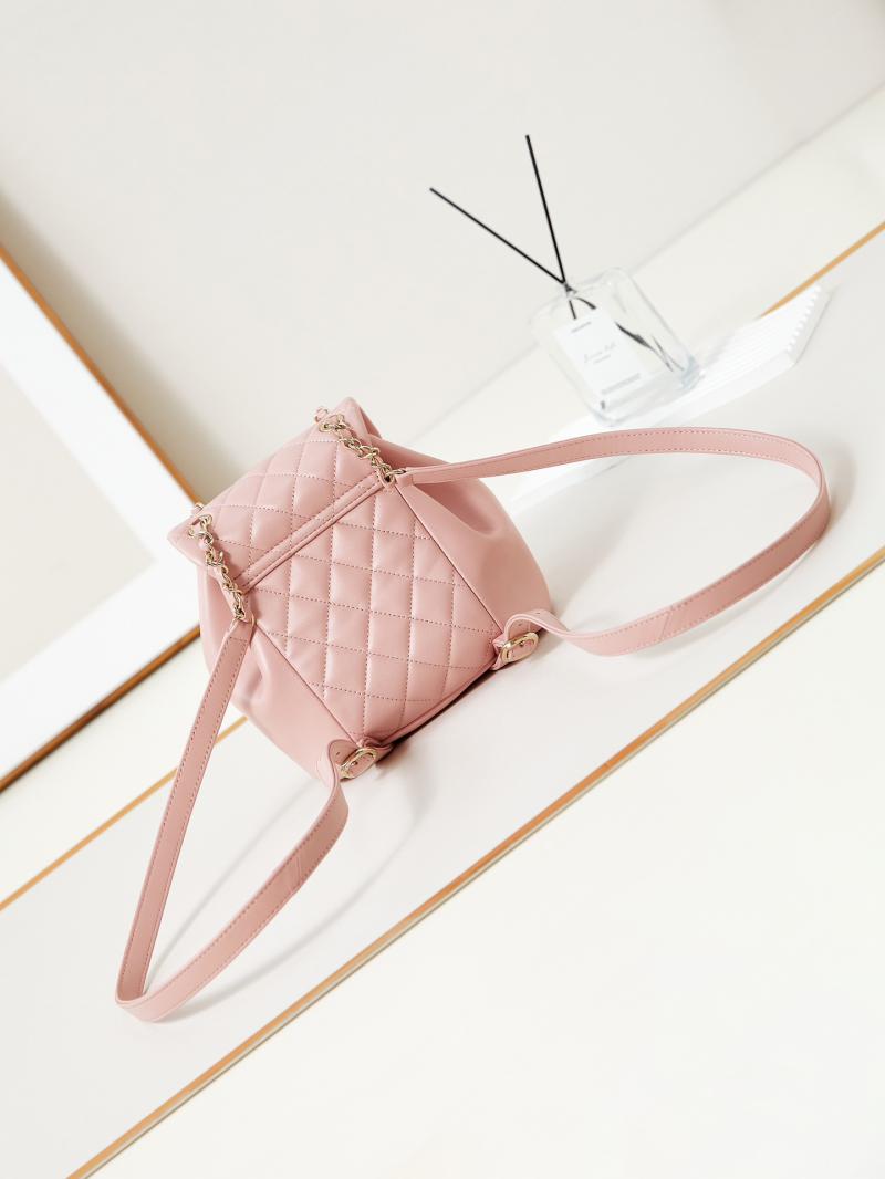 Chanel Small Duma Drawstring Backpack AS2908 Pink