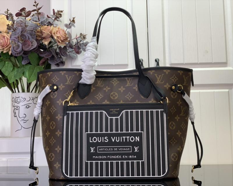 Louis Vuitton Neverfull Inside Out MM Black M11946