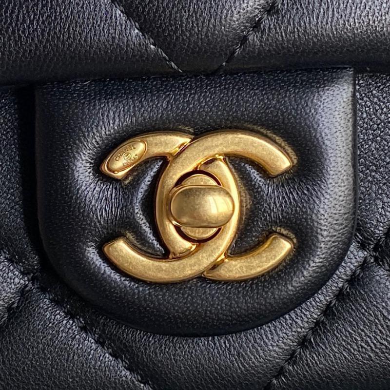 Mini Chanel Lambskin Flap Bag AS5175 Black