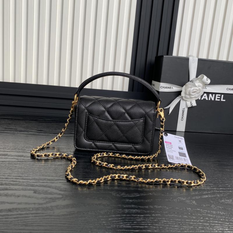 Mini Flap Bag with Top Handle AS5164 Black