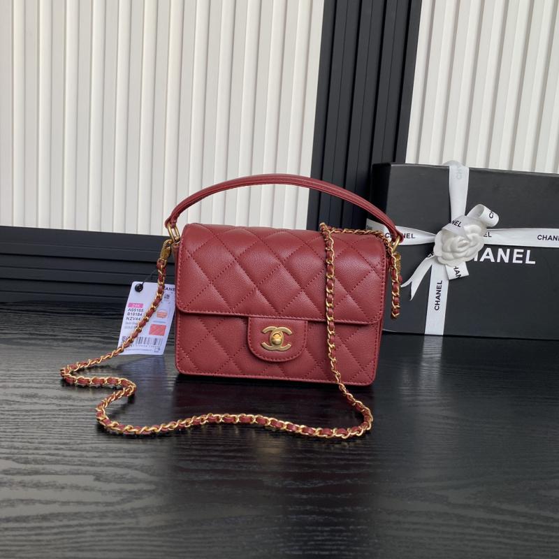 Mini Flap Bag with Top Handle AS5165 Red