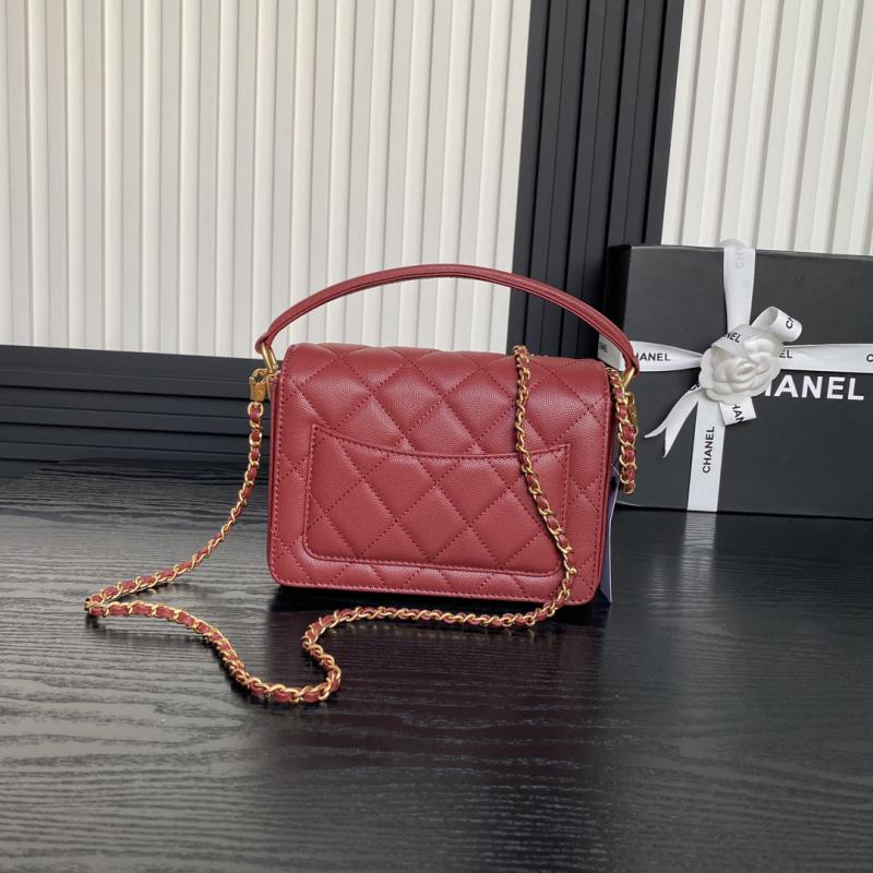 Mini Flap Bag with Top Handle AS5165 Red