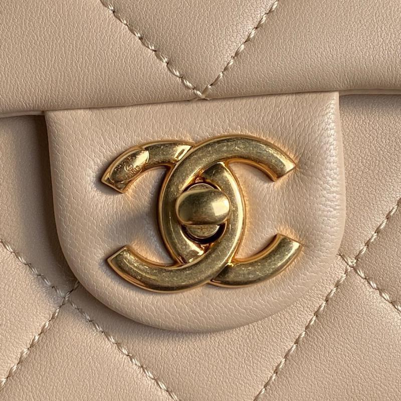 Small Chanel Lambskin Flap Bag AS5174 Beige