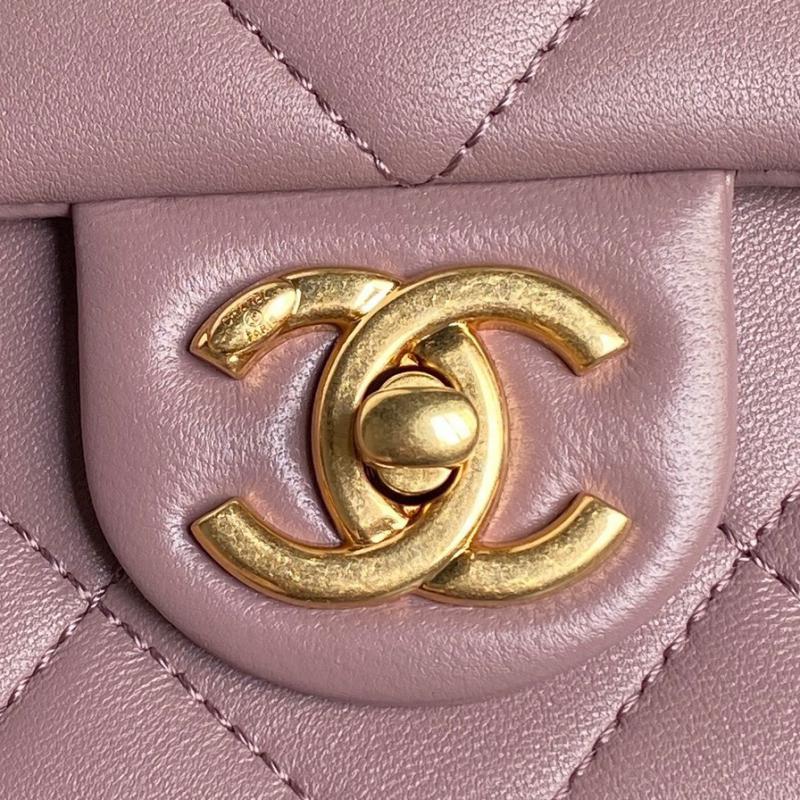 Small Chanel Lambskin Flap Bag AS5174 Purple