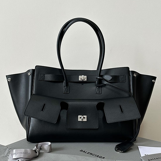 Balenciaga Bel Air Medium Bag 805481 Black with Silver