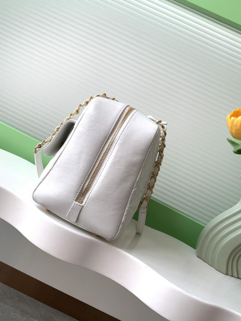 Chanel Calfskin Bowling Bag AS4933 White