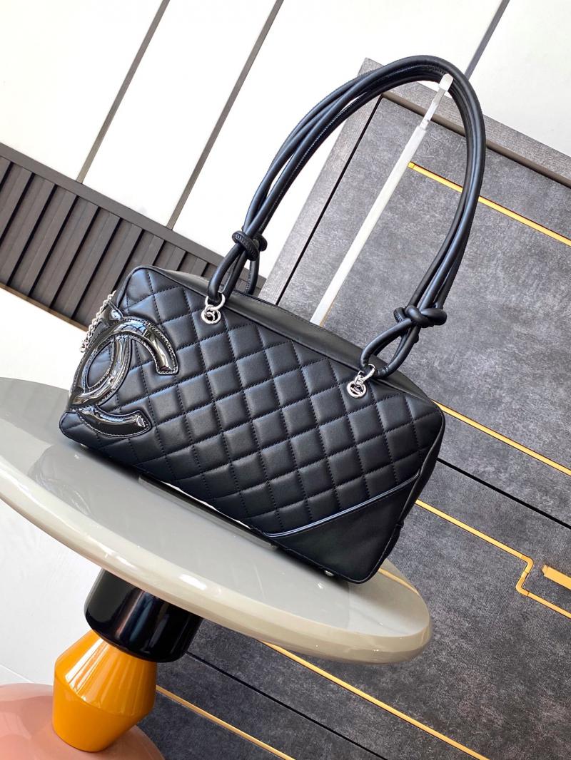 Chanel Cambon Ligne Bowler Bag A0506 Black