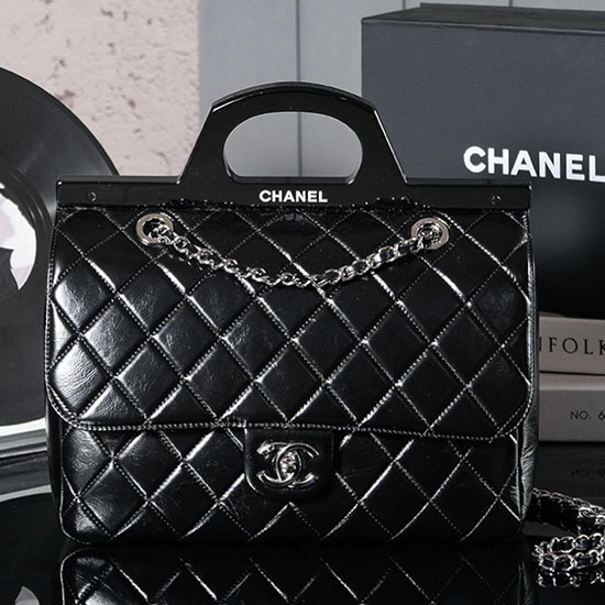 Chanel Glazed Calfskin CC Delivery Handbag AS8021