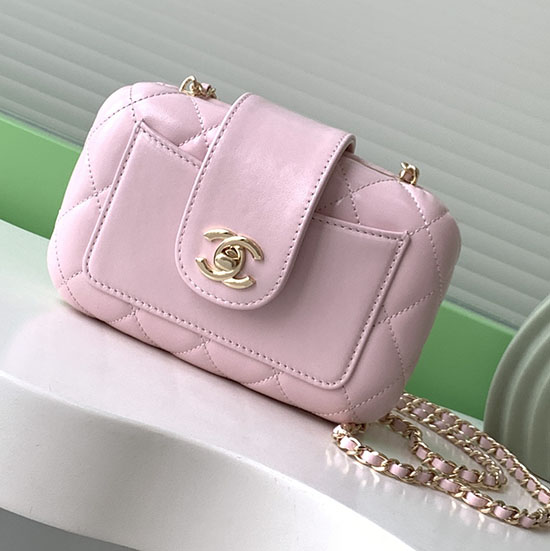 Chanel Lambskin Mini Bag AS5178 Pink