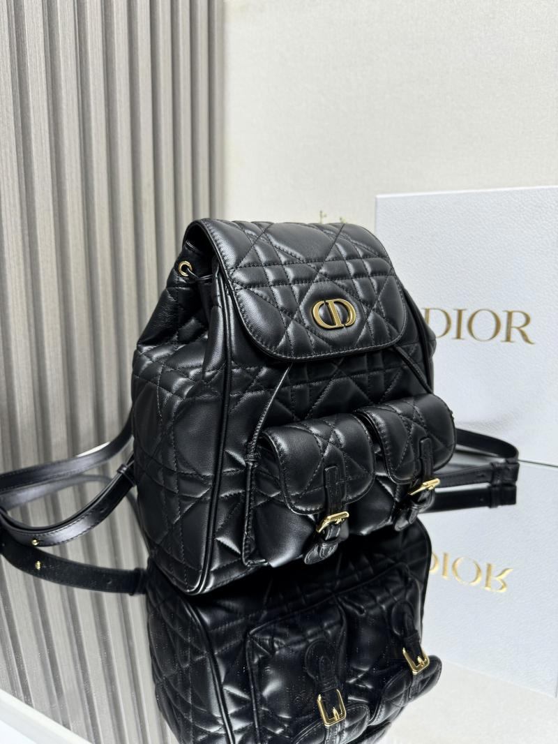 Dior Lambskin Caro Backpack M6301 Black