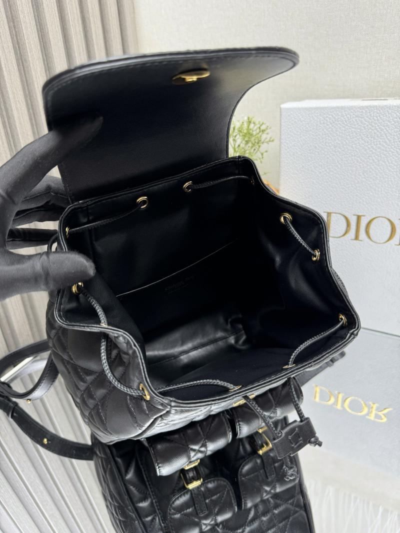 Dior Lambskin Caro Backpack M6301 Black