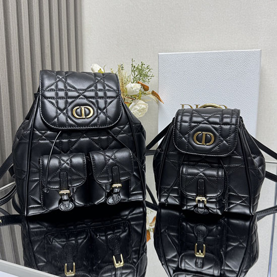 Dior Lambskin Caro Backpack M6301 Black