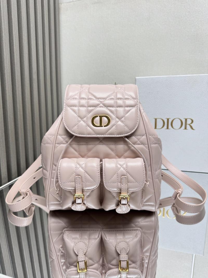 Dior Lambskin Caro Backpack M6301 Pink