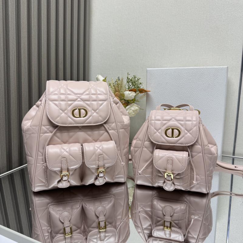 Dior Lambskin Caro Backpack M6301 Pink