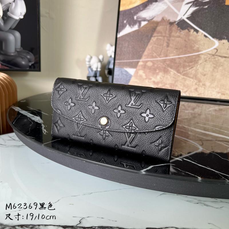 Louis Vuitton Monogram Empreinte Emilie Wallet M62369 Black