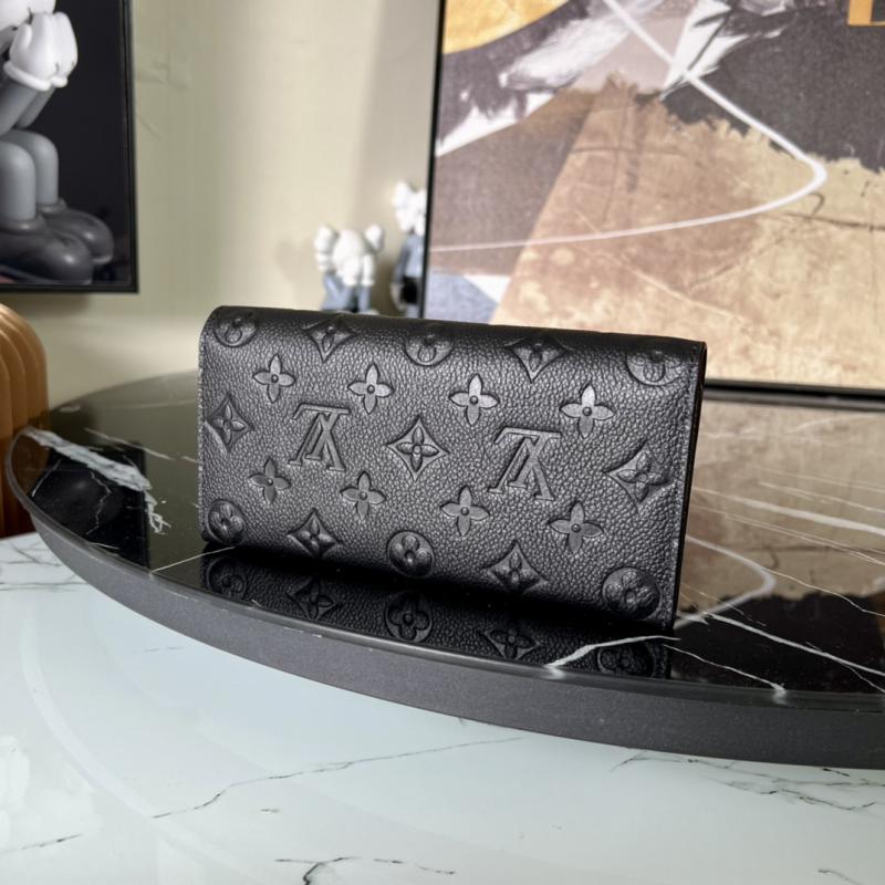 Louis Vuitton Monogram Empreinte Emilie Wallet M62369 Black