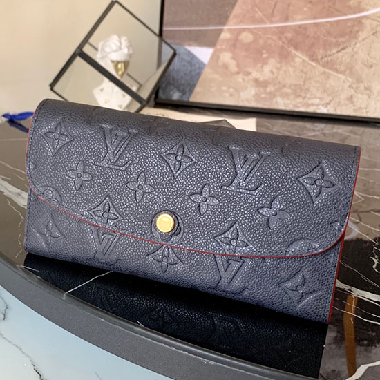 Louis Vuitton Monogram Empreinte Emilie Wallet M62369 Blue