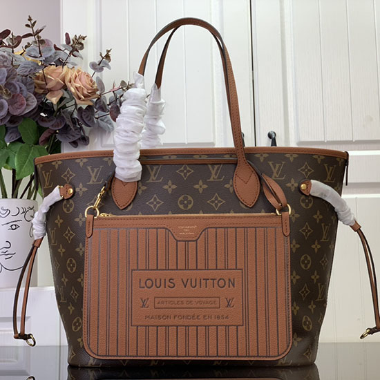 Louis Vuitton Neverfull Inside Out MM Brown M11946