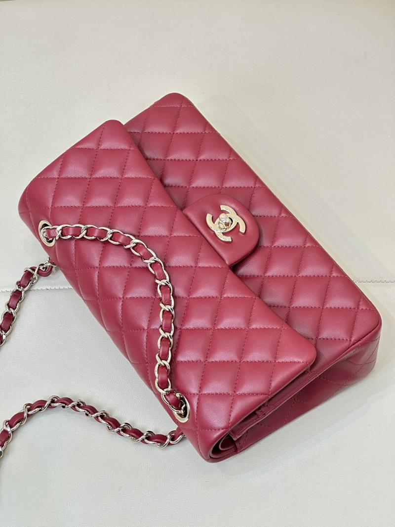 Medium Chanel Lambskin Flap Bag A01112 Red