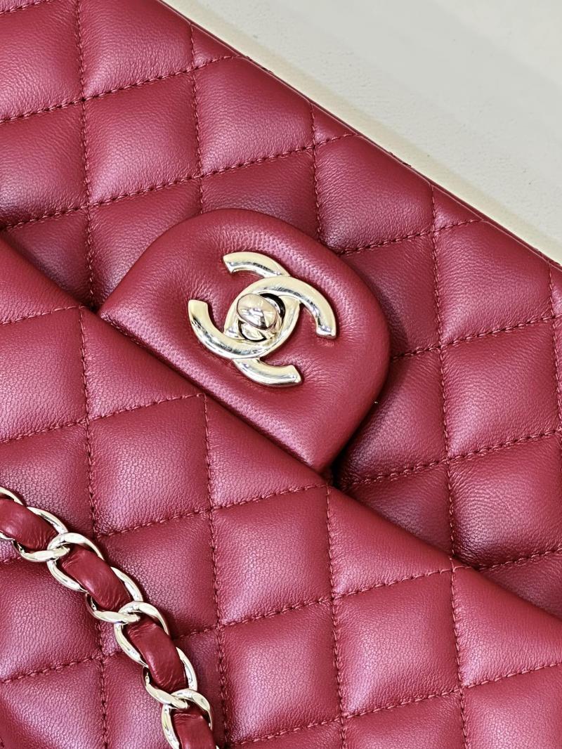 Medium Chanel Lambskin Flap Bag A01112 Red