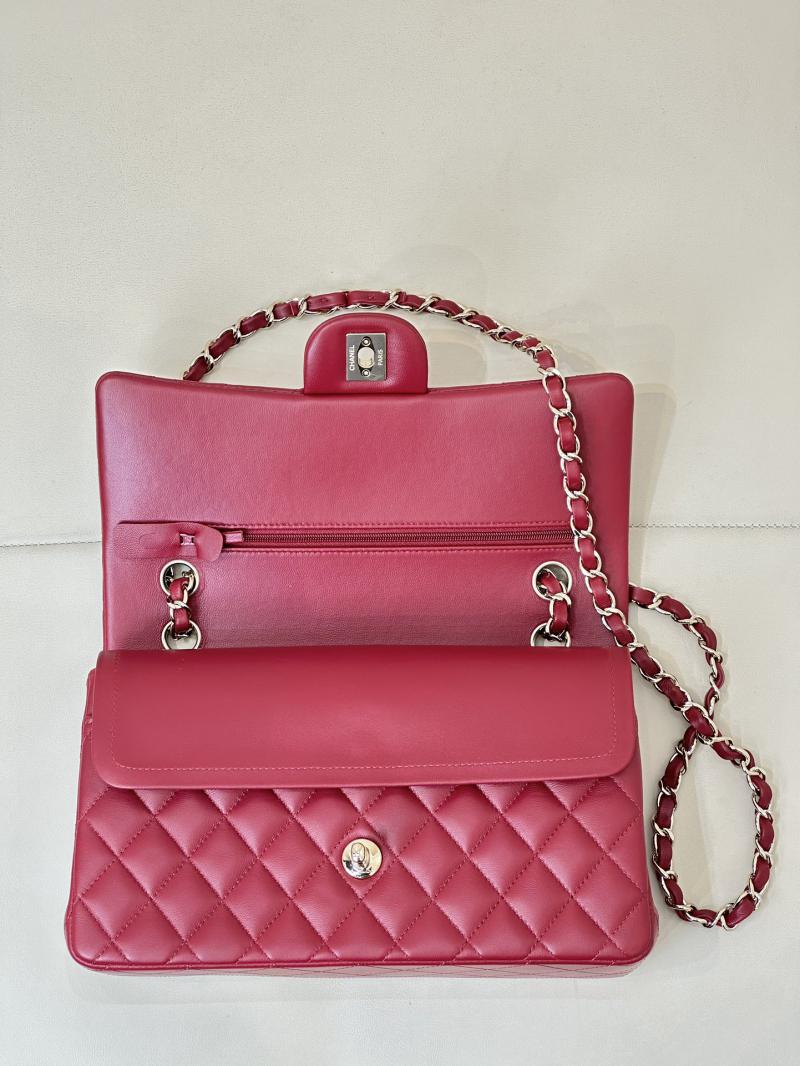 Medium Chanel Lambskin Flap Bag A01112 Red