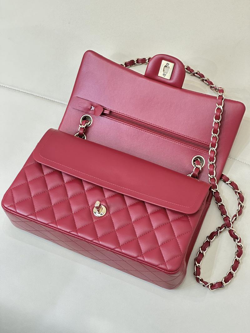 Medium Chanel Lambskin Flap Bag A01112 Red