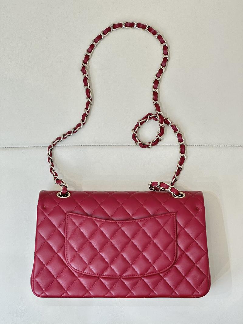 Medium Chanel Lambskin Flap Bag A01112 Red