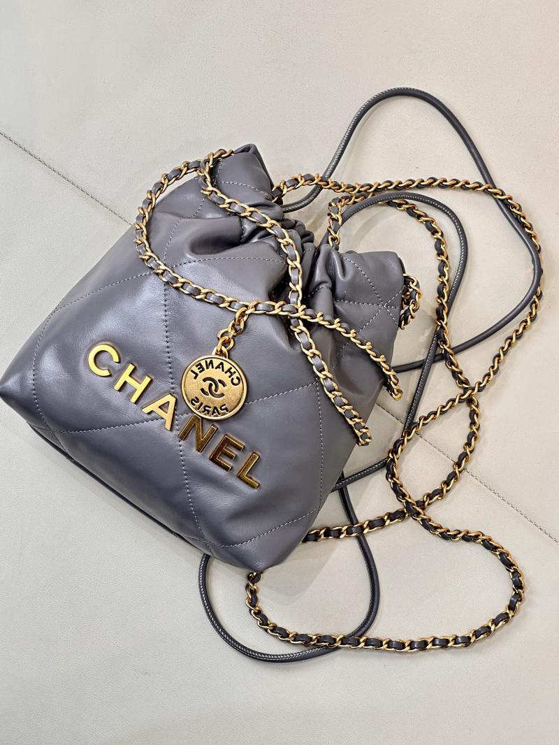 Mini Chanel 22 Handbag AS3980 Grey