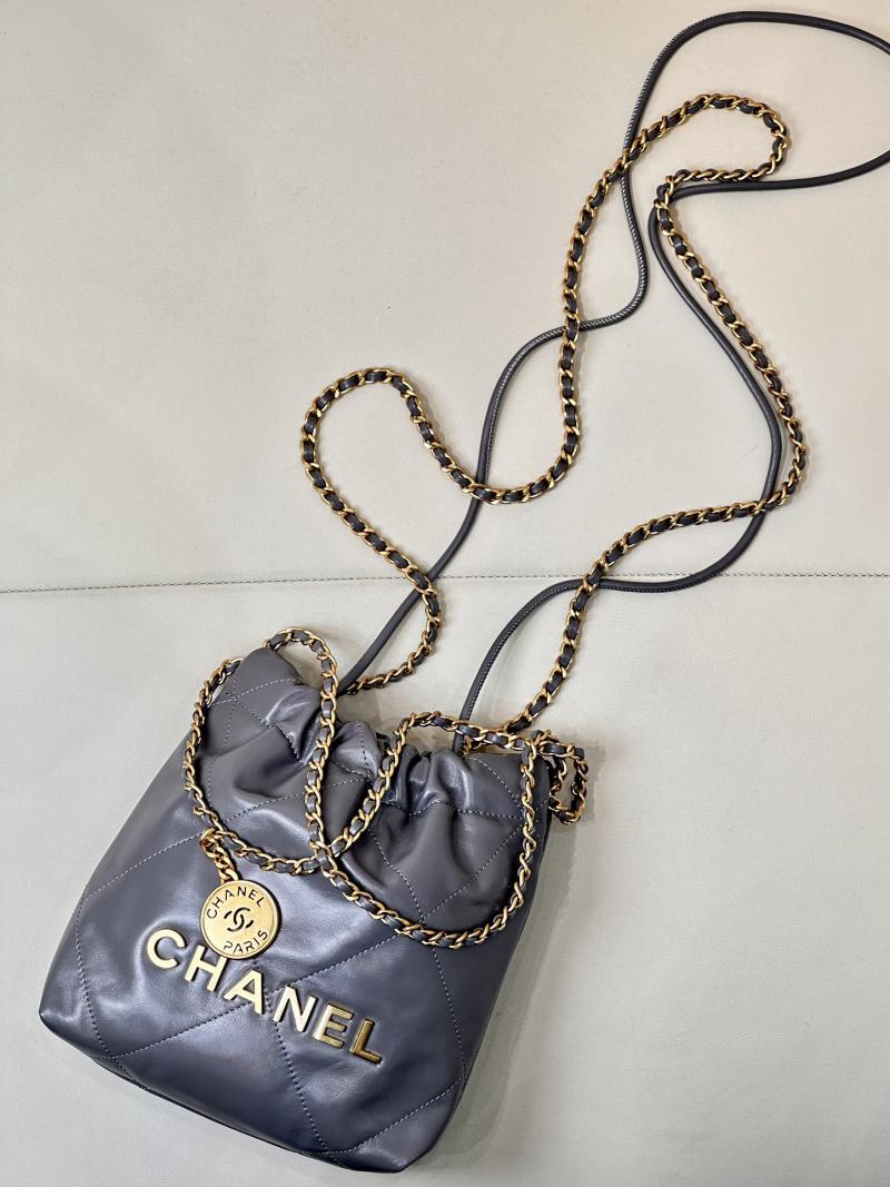 Mini Chanel 22 Handbag AS3980 Grey