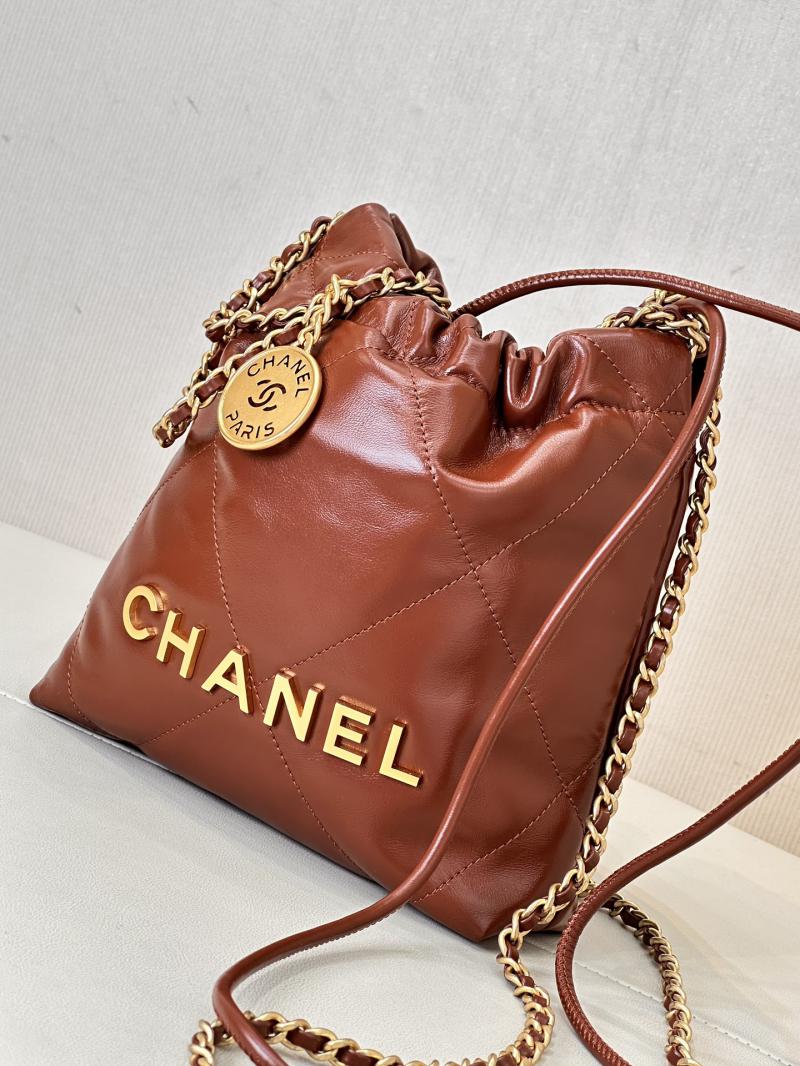 Mini Chanel 22 Handbag AS3980 Tan