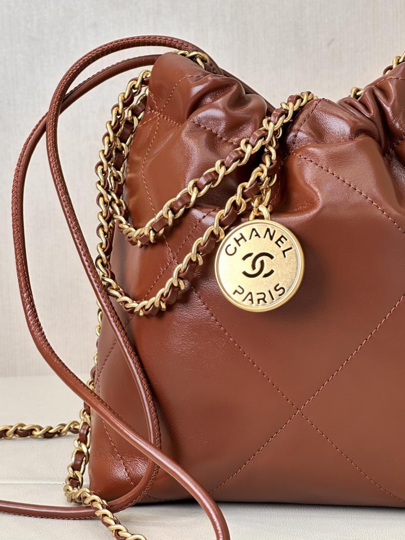 Mini Chanel 22 Handbag AS3980 Tan